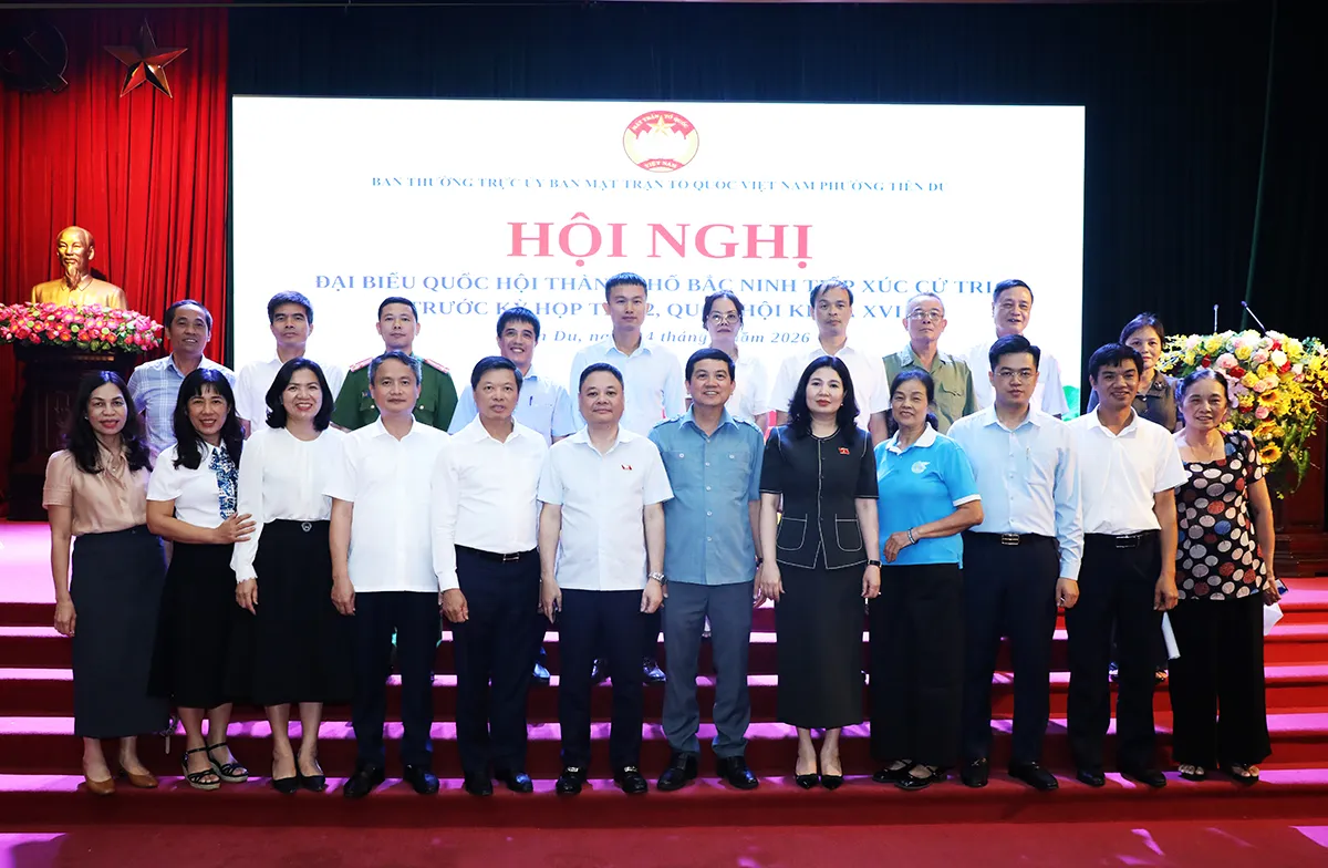 Đoàn đại biểu Quốc hội thành phố Bắc Ninh tiếp xúc cử tri phường Tiên Du