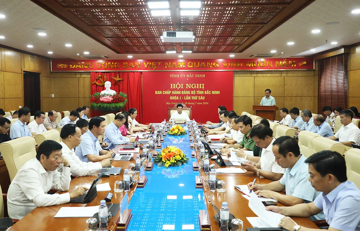 Hội nghị lần thứ Sáu, Ban Chấp hành Đảng bộ tỉnh Bắc Ninh khóa I