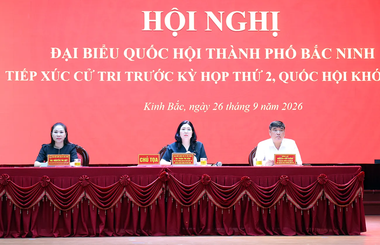 Đoàn Đại biểu Quốc hội thành phố Bắc Ninh tiếp xúc cử tri phường Kinh Bắc