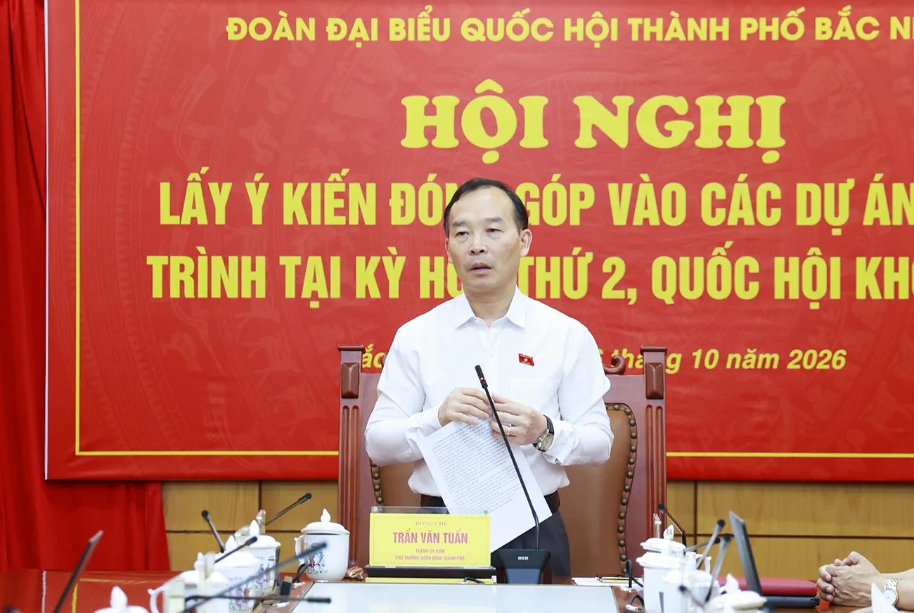 Đoàn đại biểu Quốc hội thành phố Bắc Ninh lấy ý kiến góp ý 4 dự án luật